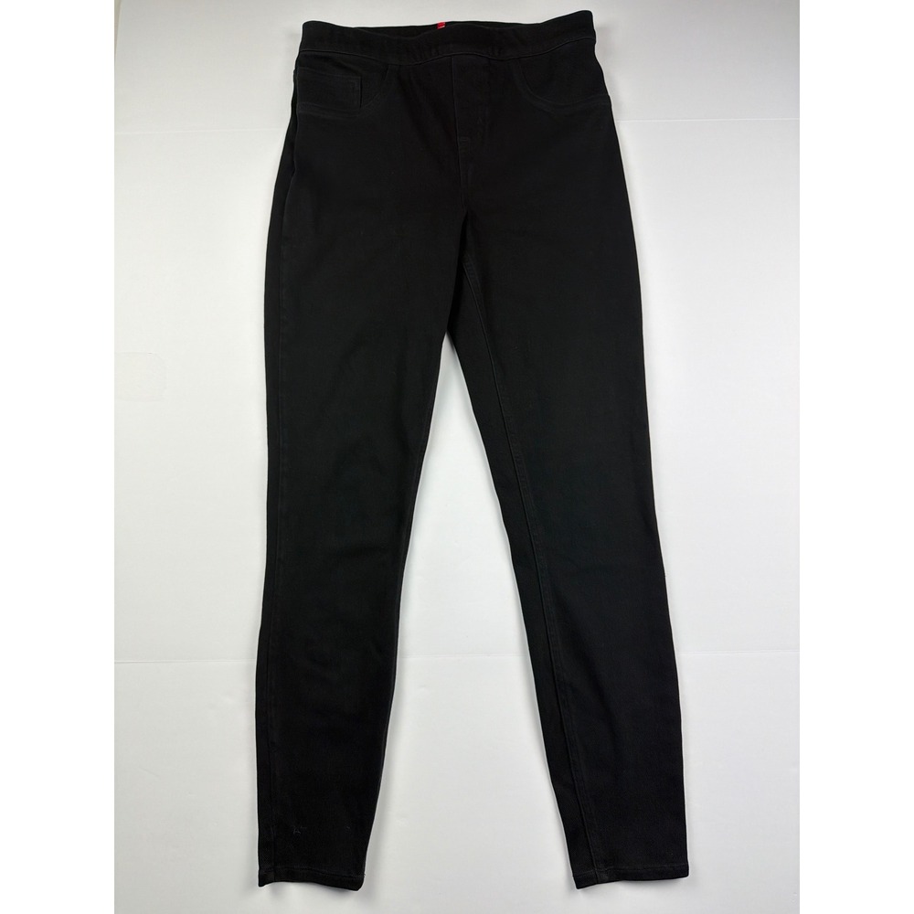 Spanx Ankle Jean-ish Leggings Black High Waist‎ Pull On Skinny Pants Womens Med